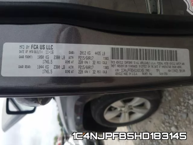 1C4NJPFB5HD183145 фото 2