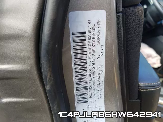 1C4PJLAB6HW642941 фото 2