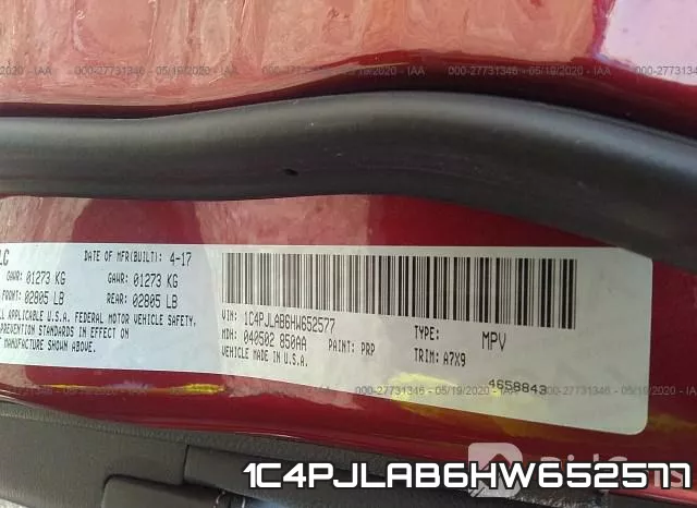 1C4PJLAB6HW652577 фото 10