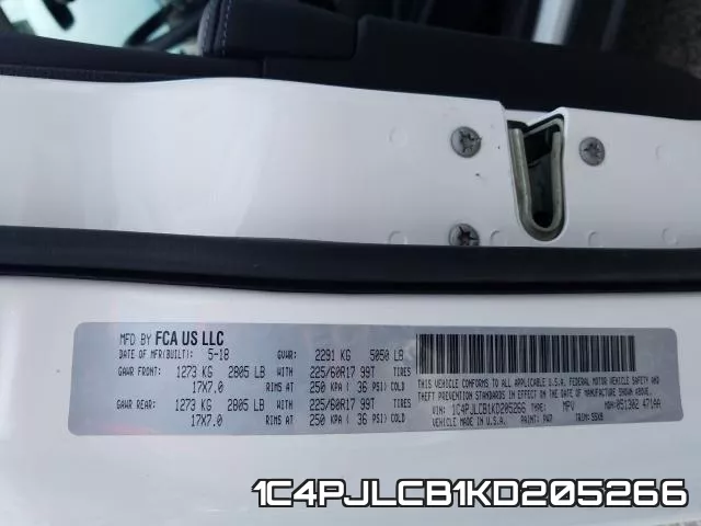 1C4PJLCB1KD205266 фото 2