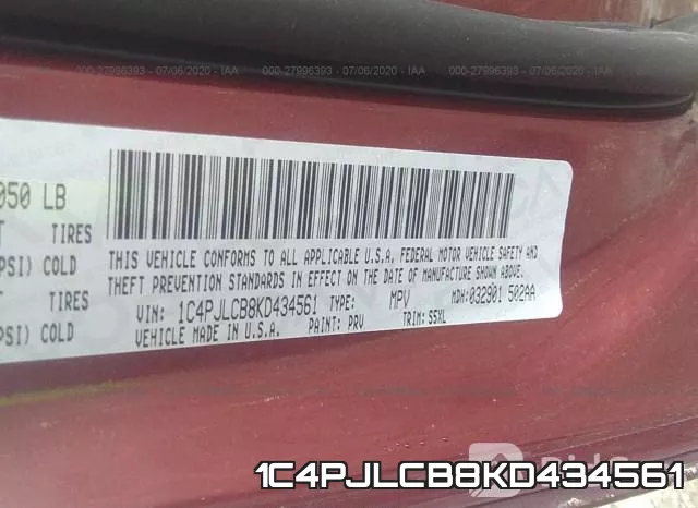 1C4PJLCB8KD434561 фото 10