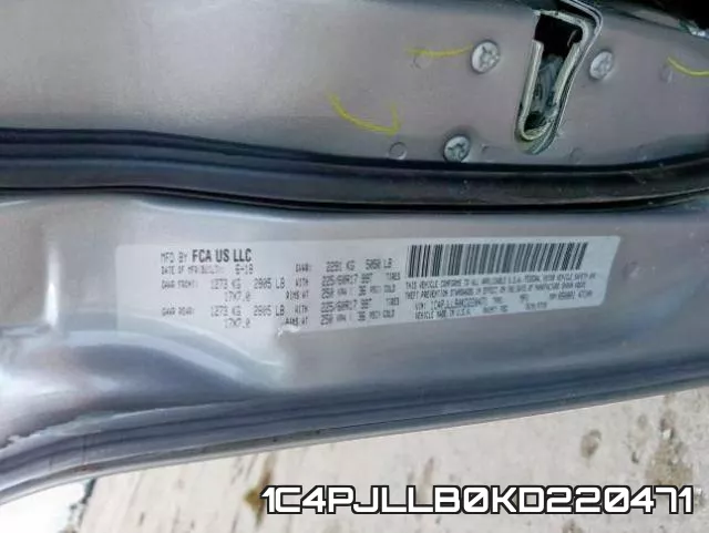 1C4PJLLB0KD220471 фото 2