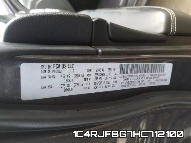 1C4RJFBG7HC712100 фото 2