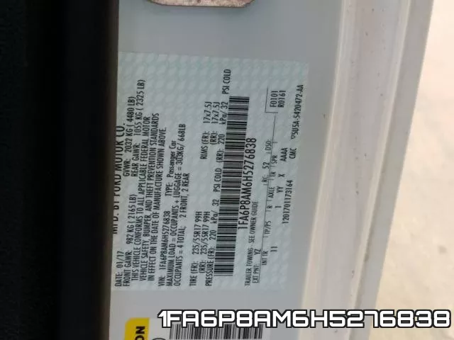 1FA6P8AM6H5276838 фото 2