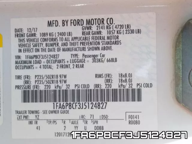 1FA6P8CF3J5124827 фото 2