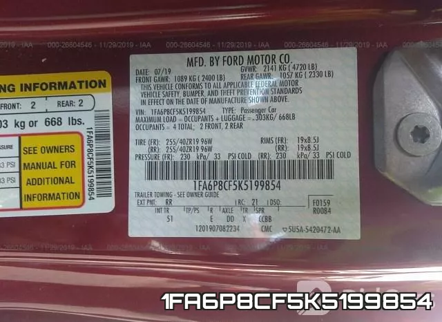 1FA6P8CF5K5199854 фото 10