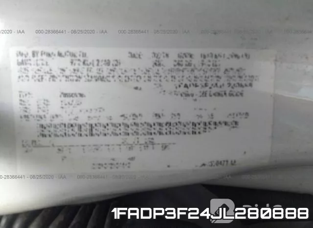 1FADP3F24JL280888 фото 10