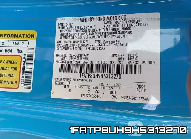 1FATP8UH9H5313270 фото 10