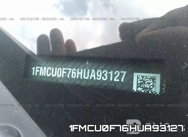 1FMCU0F76HUA93127 фото 10