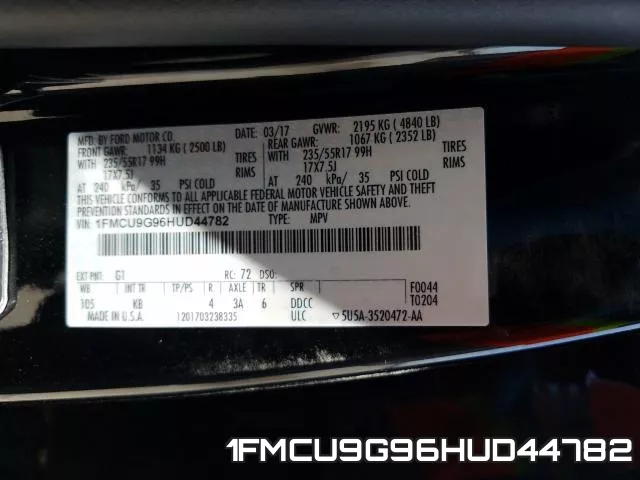 1FMCU9G96HUD44782 фото 2