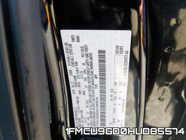 1FMCU9GD0HUD85574 фото 2