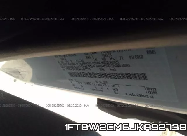 1FTBW2CM6JKA92738 фото 10