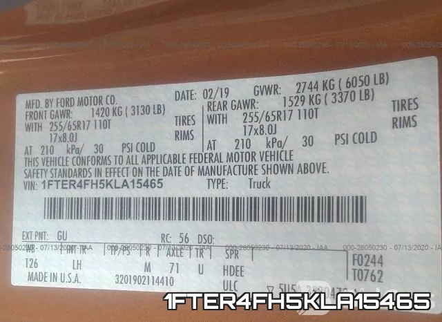 1FTER4FH5KLA15465 фото 10