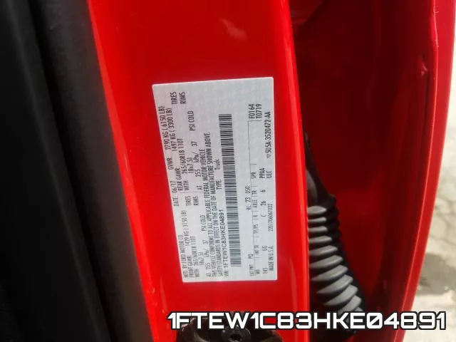 1FTEW1C83HKE04891 фото 2