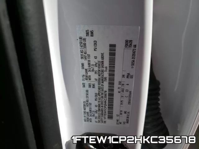 1FTEW1CP2HKC35678 фото 2