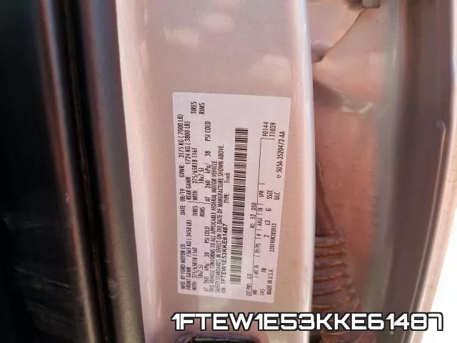 1FTEW1E53KKE61487 фото 2