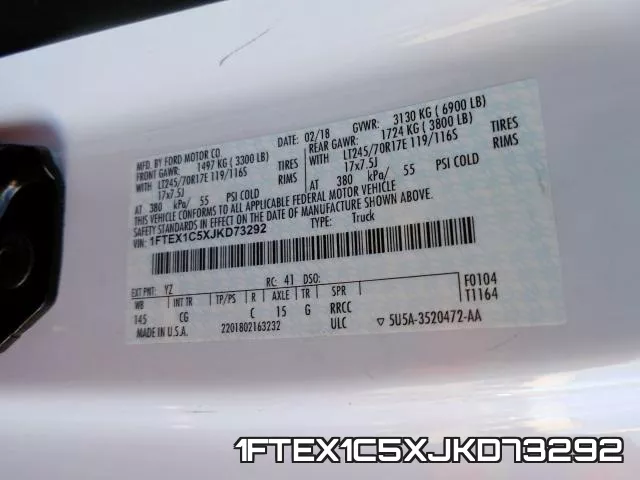 1FTEX1C5XJKD73292 фото 2