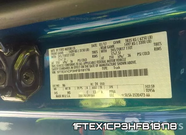 1FTEX1CP3HFB18178 фото 10