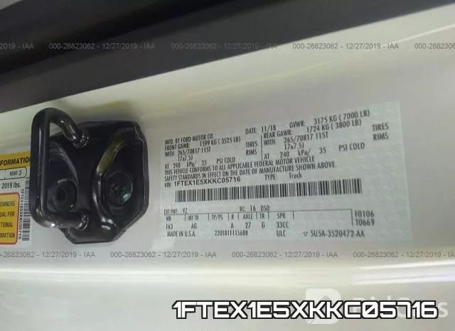 1FTEX1E5XKKC05716 фото 10