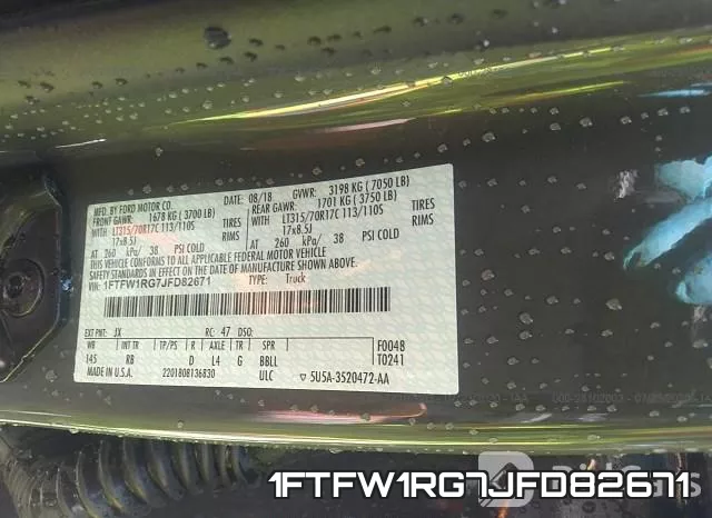 1FTFW1RG7JFD82671 фото 10