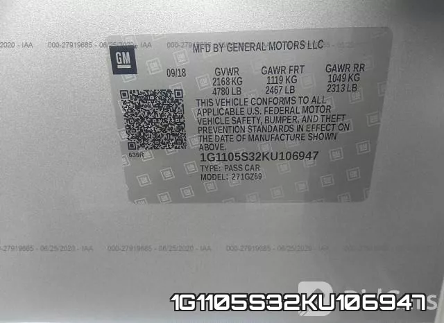 1G1105S32KU106947 фото 10