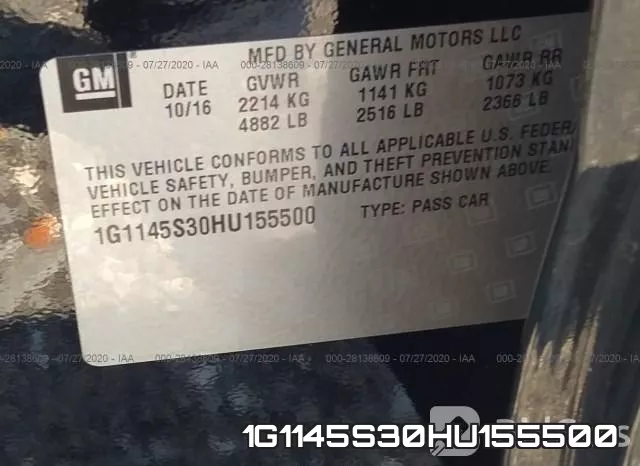 1G1145S30HU155500 фото 9