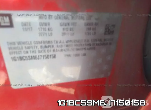 1G1BC5SM6J7150158 фото 10