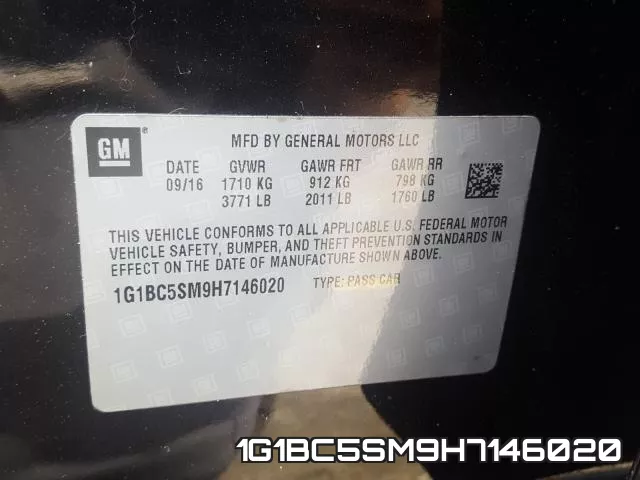 1G1BC5SM9H7146020 фото 2