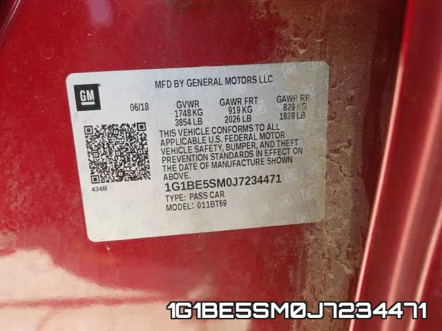 1G1BE5SM0J7234471 фото 2