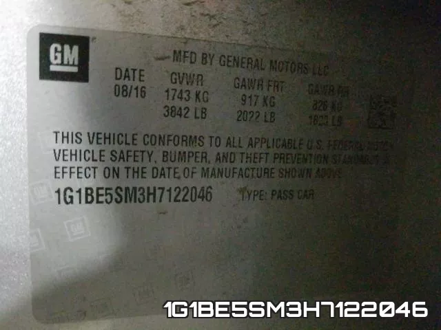 1G1BE5SM3H7122046 фото 2