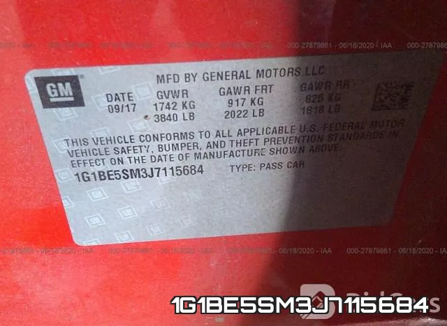 1G1BE5SM3J7115684 фото 10