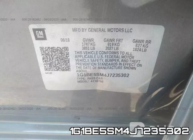 1G1BE5SM4J7235302 фото 10