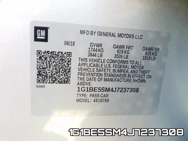 1G1BE5SM4J7237308 фото 2