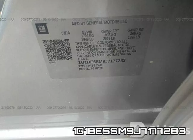 1G1BE5SM9J7177283 фото 10