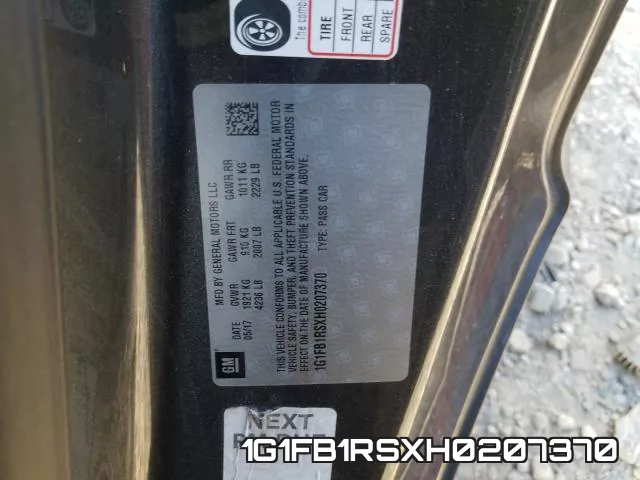 1G1FB1RSXH0207370 фото 2