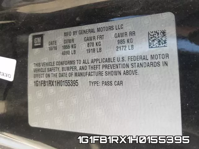 1G1FB1RX1H0155395 фото 2