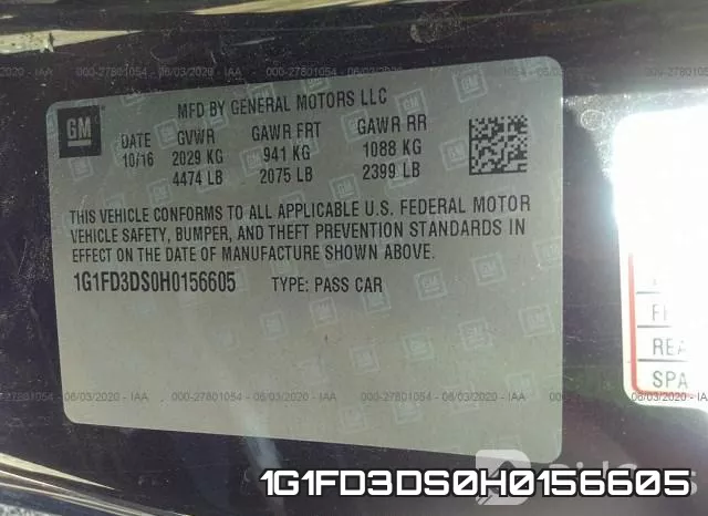1G1FD3DS0H0156605 фото 10