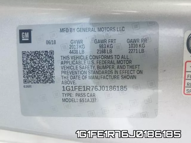 1G1FE1R76J0186185 фото 2