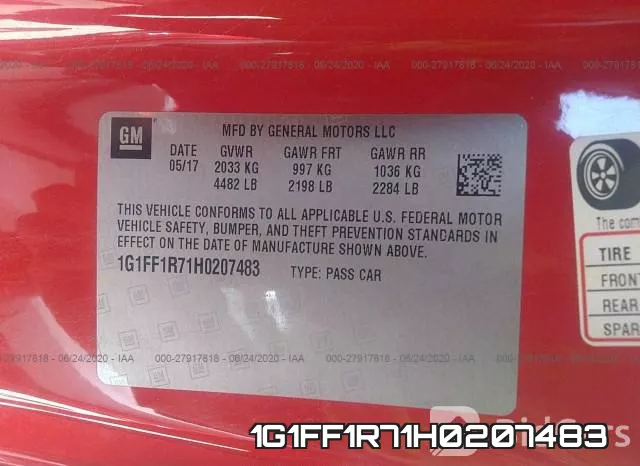 1G1FF1R71H0207483 фото 10