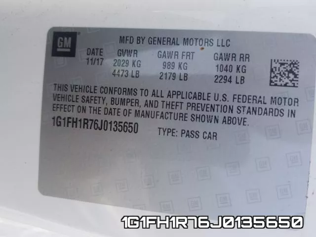 1G1FH1R76J0135650 фото 2