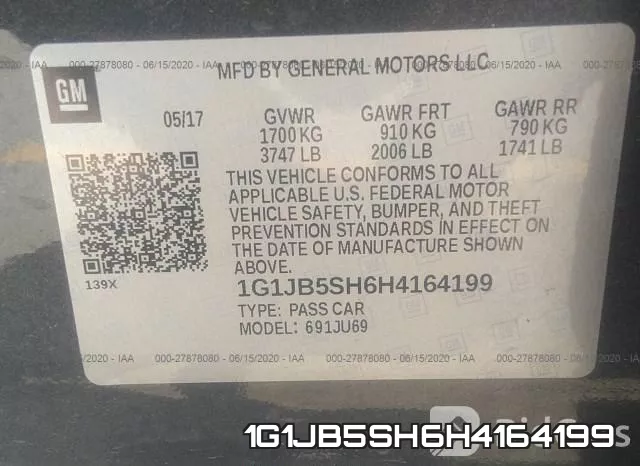 1G1JB5SH6H4164199 фото 10