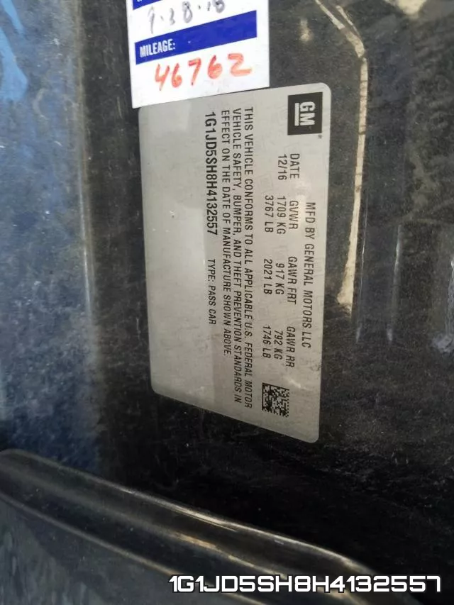 1G1JD5SH8H4132557 фото 2