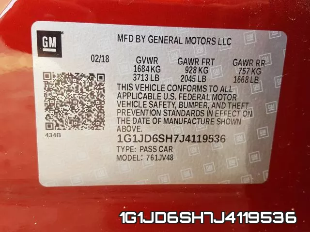 1G1JD6SH7J4119536 фото 2