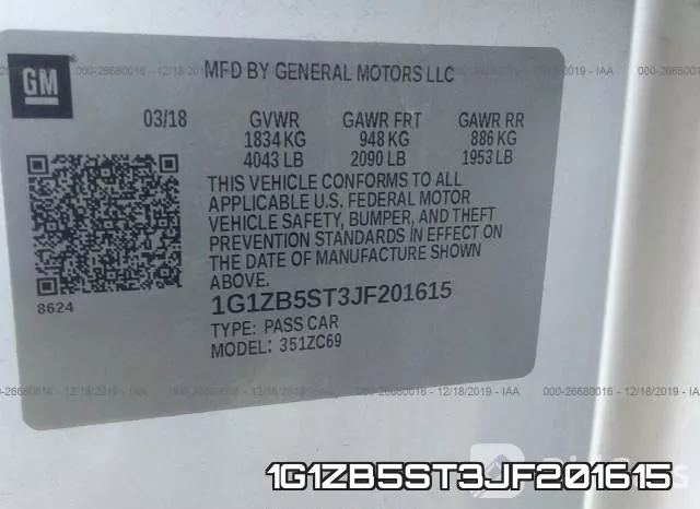 1G1ZB5ST3JF201615 фото 10