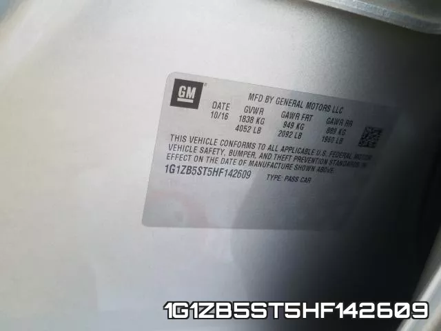 1G1ZB5ST5HF142609 фото 2