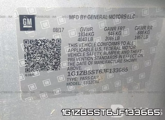 1G1ZB5ST6JF133665 фото 10