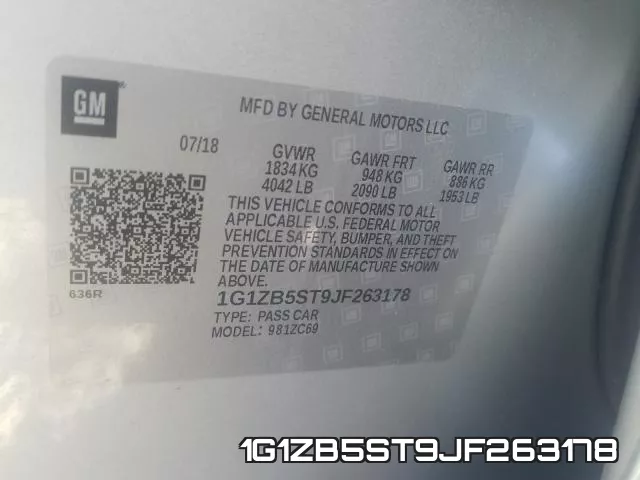 1G1ZB5ST9JF263178 фото 2