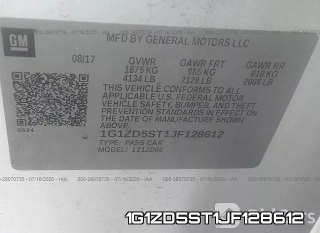 1G1ZD5ST1JF128612 фото 10