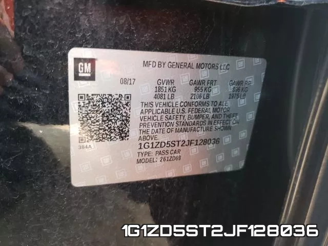 1G1ZD5ST2JF128036 фото 2