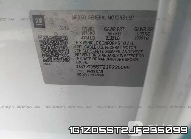 1G1ZD5ST2JF235099 фото 10